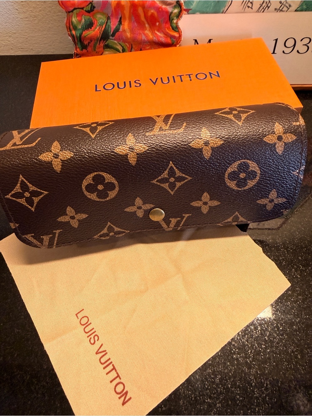 Inspired Monogram Glasses Case